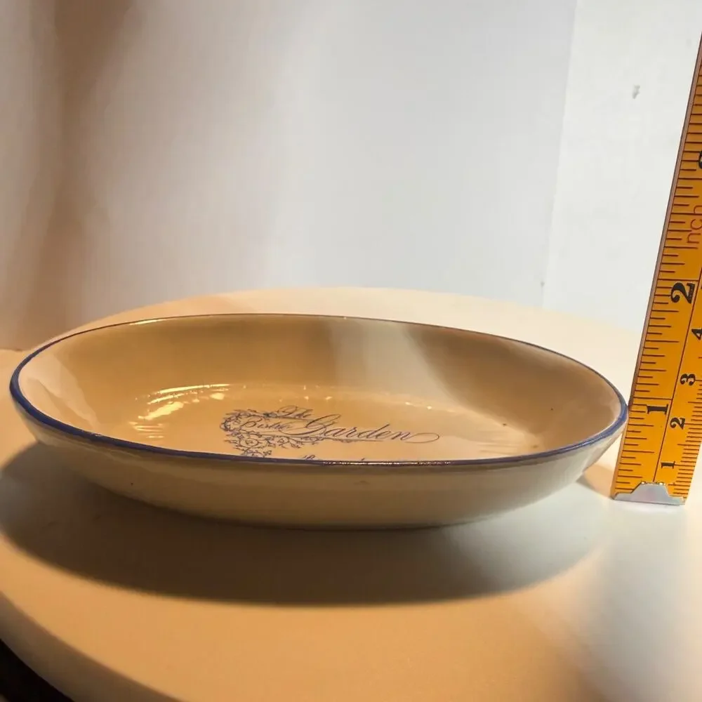 Vtg The Bistro Garden Beverly Hills Restaurant Ware Ashtray Ceramic Trinket Dish